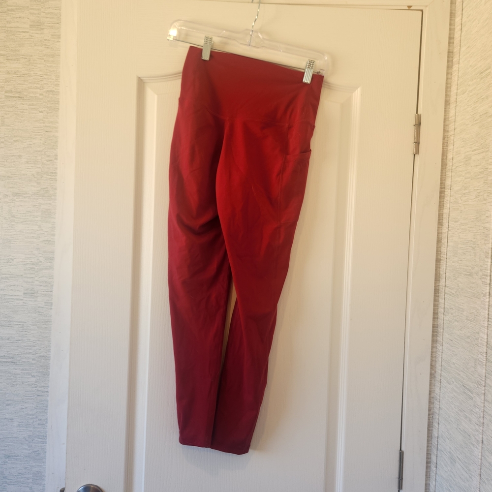 Colorfulkoala Women's Red Leggings Size S Euc - Picture 2 of 3